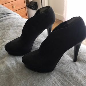 Black platform boots